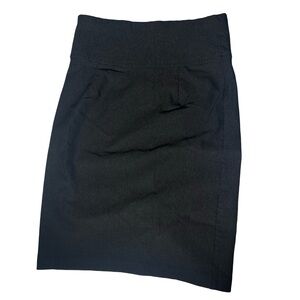 Ambiance Black Stretch Mini Skirt - Rayon‎ Blend, Tagged Medium (Fits Like S)